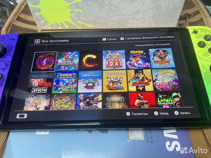 Nintendo Switch Oled Splatoon 256gb чип RP2040 Pic