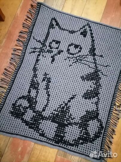 Плед детский вязаный ручная работа