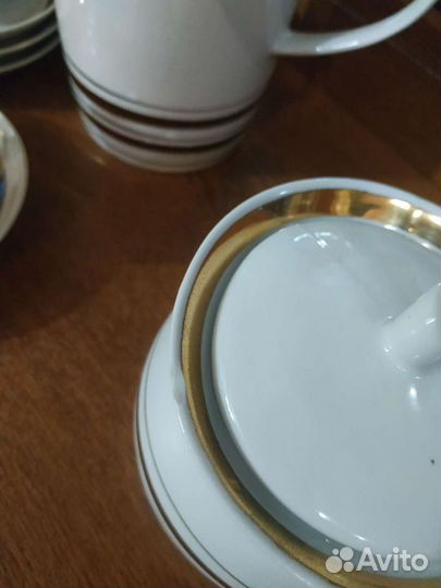 Кофейный сервиз СССР Полонский Ф.З. позолота