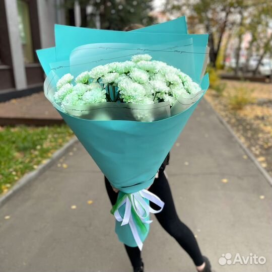 Гигантские Букеты из Хризантем. Доставка Цветов