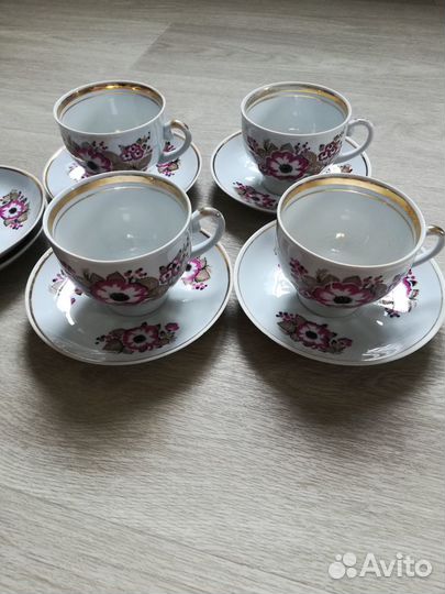 Чайные кружки с блюдцами СССР