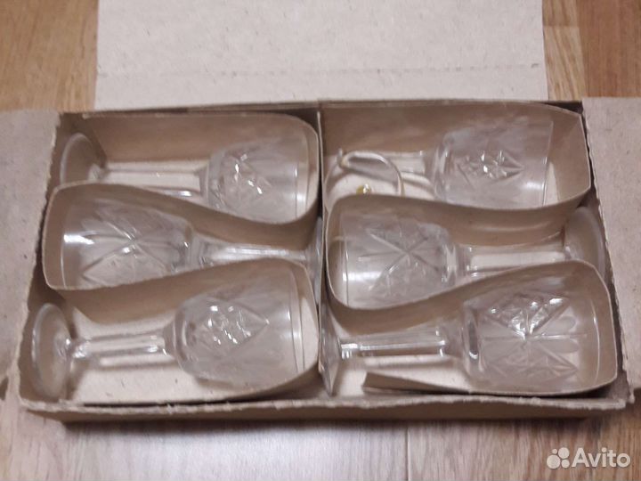 Хрустальные рюмки 5 шт. СССР