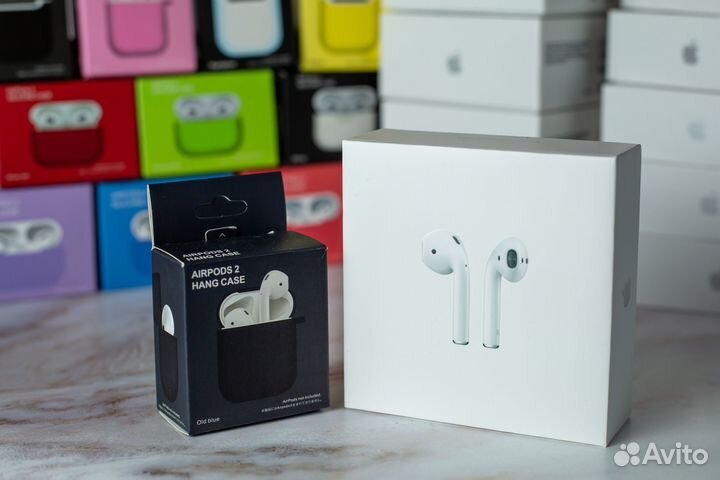 Airpods 2 + Чехол + Доставка + Гарантия