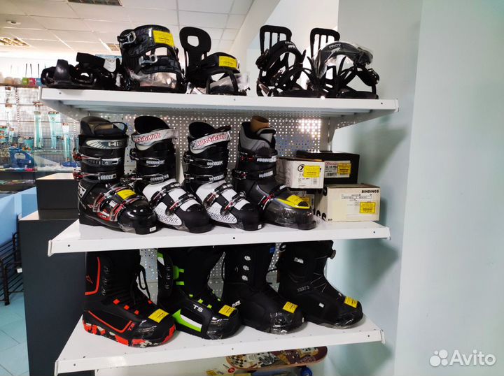 Крепление ботинок для горных лыж