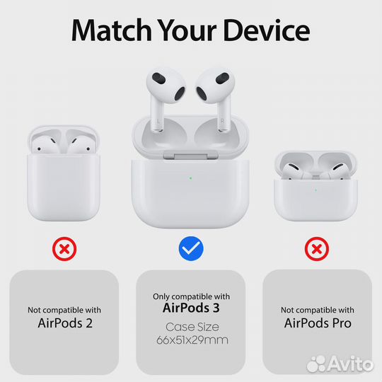 Apple Airpods 3 Whitestone Dome защитный чехол