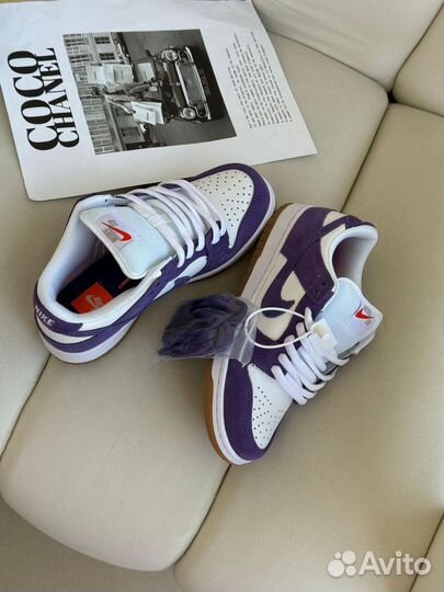 Женские Кеды Nike Dunk Low SB 'Purple Suede'