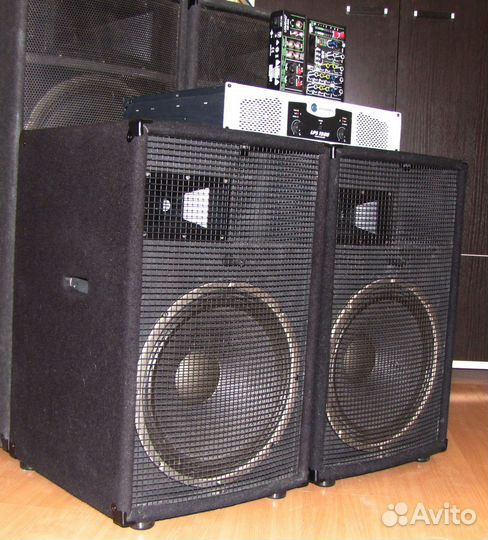 Колонки Eminence 1301W 2ш т Pro BD-38sm+AMP+Mixer