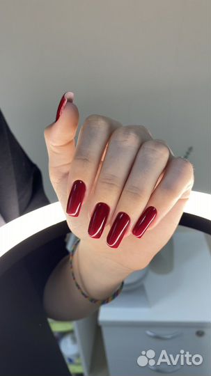 Маникюр, гель лак, наращивание, модель на педикюр