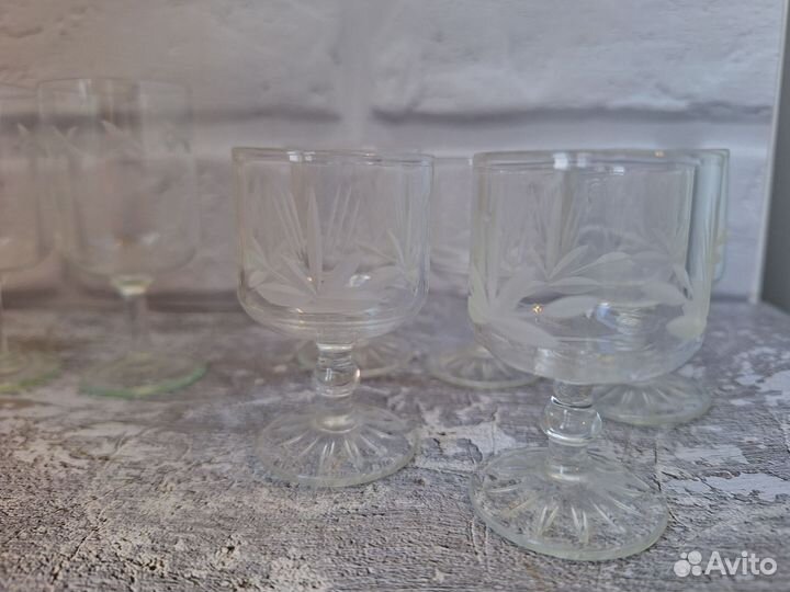 Рюмка стекло на ножке СССР