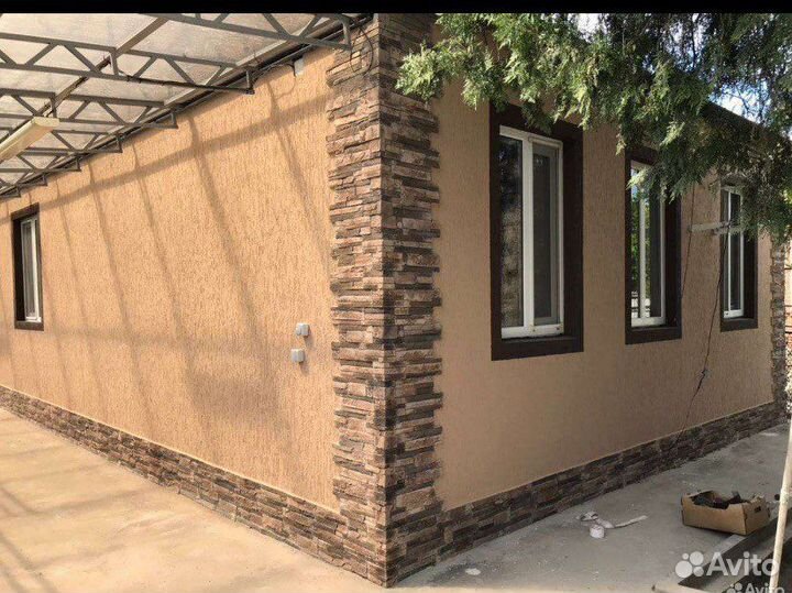 Отделка фасада короед