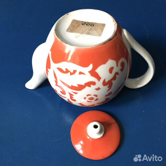 Чайник заварочный большой 0,8 л фарфоровый