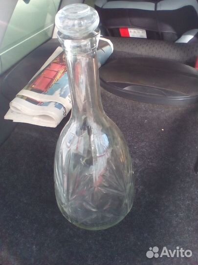 Графин стеклянный, 1 литр