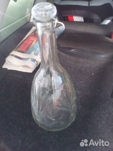 Графин стеклянный, 1 литр