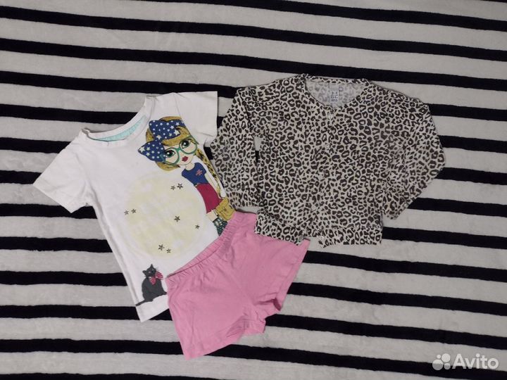 Пакет вещей на девочку, рост от 104 до 116 см