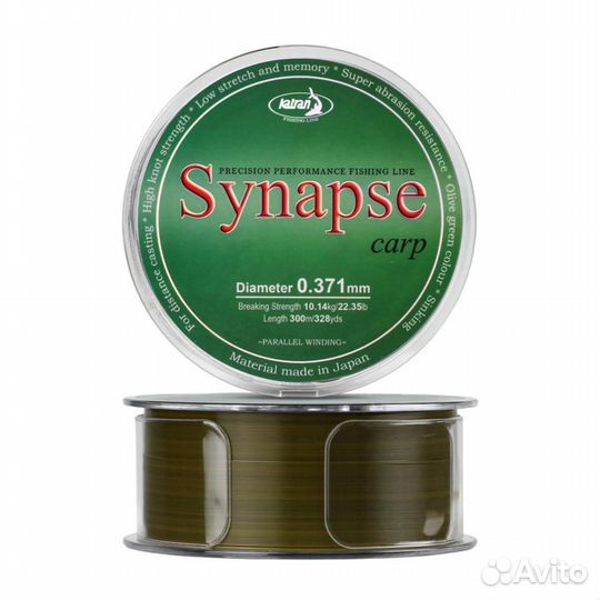 Katran Леска Katran Synapse Carp 300м 9,0кг/0.371м