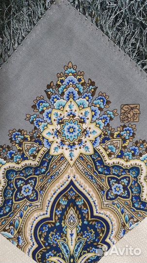 Павловопосадский платок, шерсть,89х89 новый