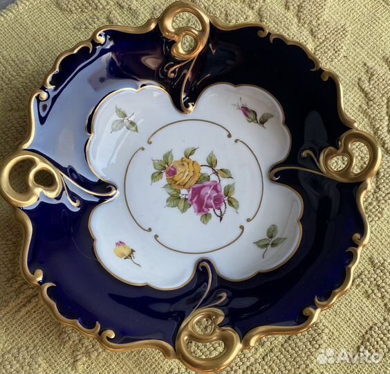 Блюдо Ильменау Echt Kobalt