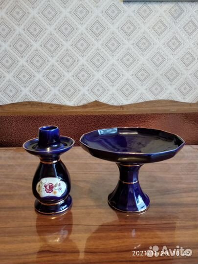 Комплекты Вазочка и подсвечник разные