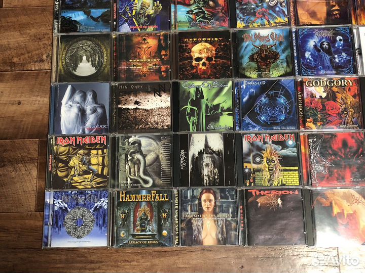 CD диски рок металл лицензия 77 штук