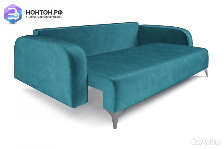 Диван тик-так Цюрих сине-зеленый