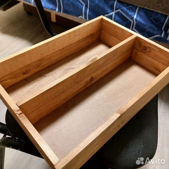 Деревянный бокс ящик для хранения или флористики