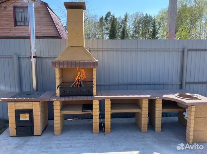 Печь под казан «Князь». Сборка за 20 минут