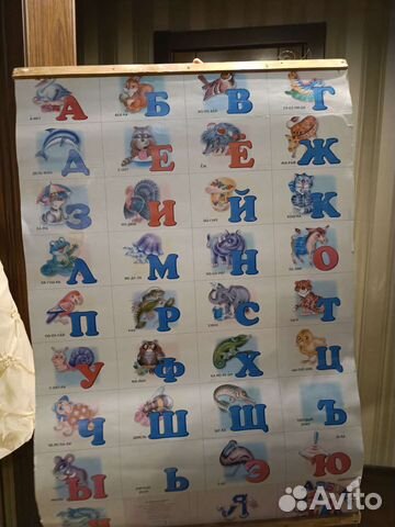 Алфавит плакат 100*50