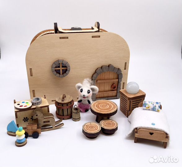 Кукольный домик-чемодан «Норка»