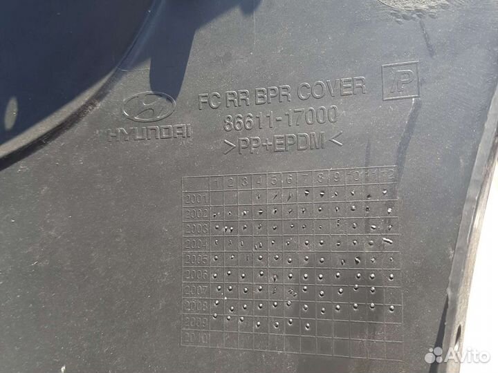 Задний бампер хундай матрикс