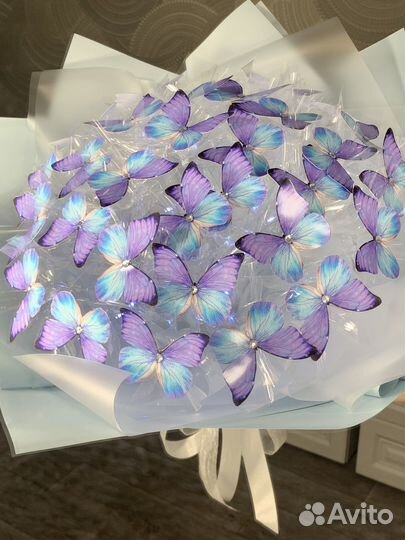 Светящийся букет из бабочек, подарок