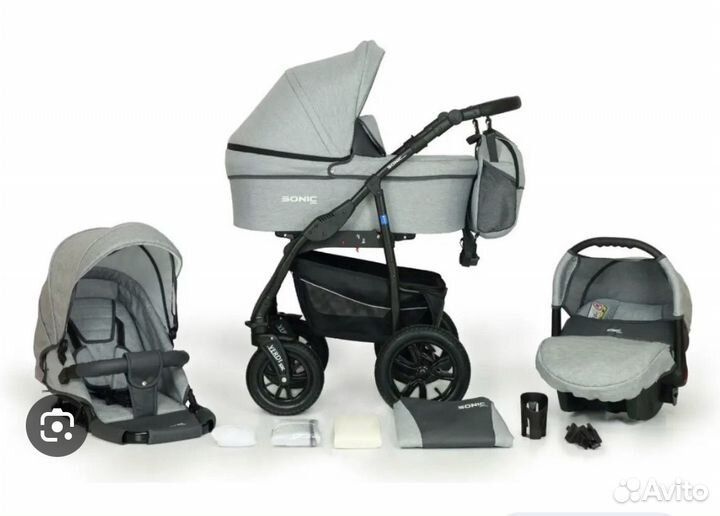 Коляска 3в1 sonic verdi