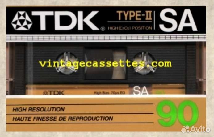 Аудиокассеты TDK SA б/у