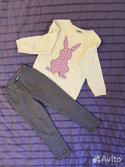 Пакет одежды на девочку 3-4 года