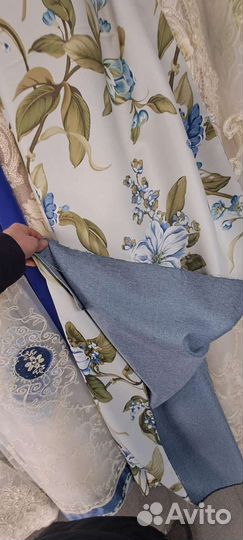 Штора на окно плотная двухсторонняя