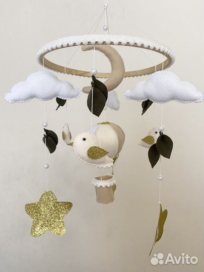 Мобиль на кроватку ручной работы