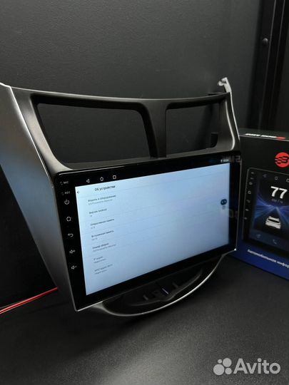 Магнитола android 2 din на Hyundai Solaris 2013