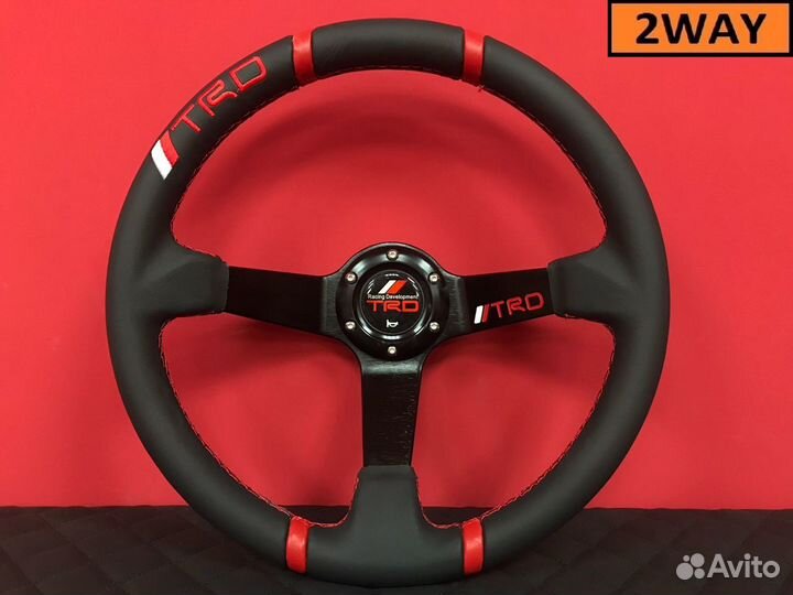 Руль TRD вынос кожа