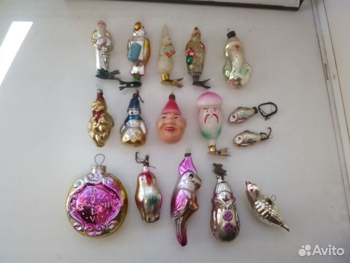 Ёлочные игрушки СССР фигурки