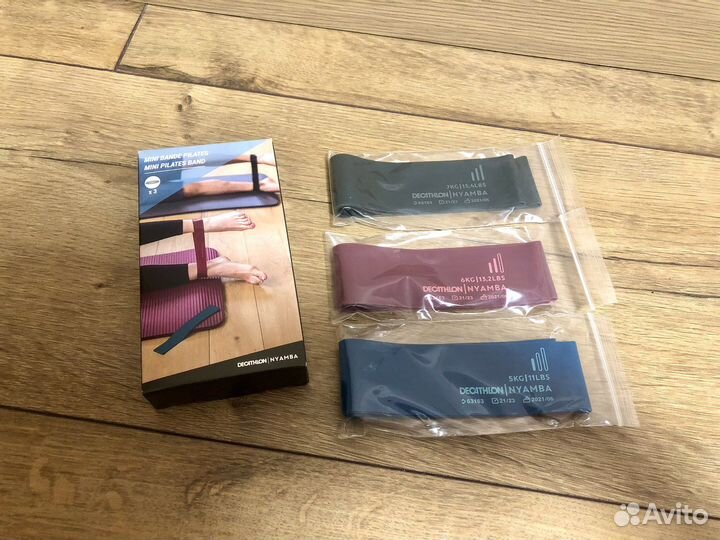 Резинки для фитнеса Декатлон новые