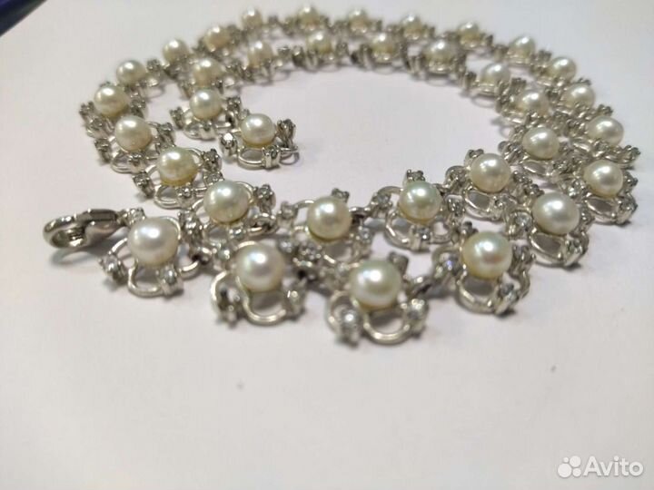 Колье серебро