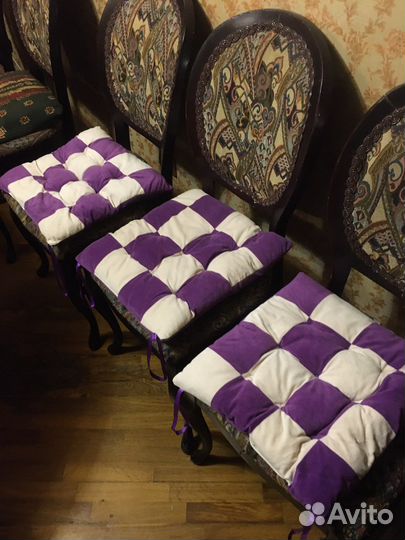 Сидушки подушки на стулья 3 шт
