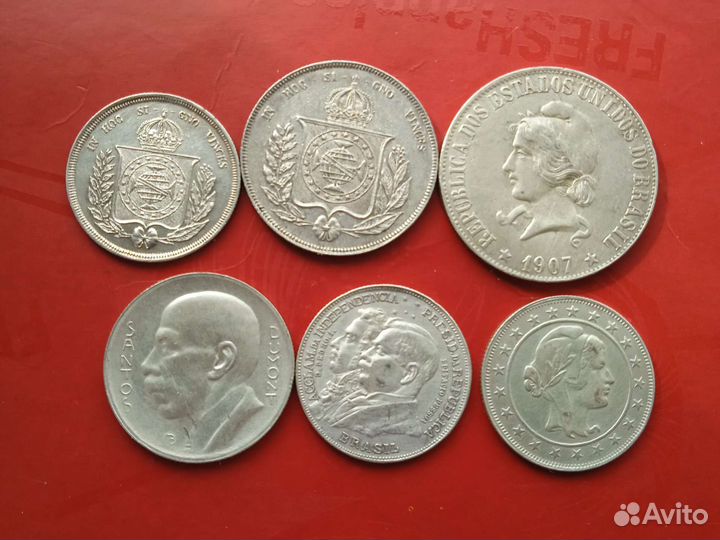 Иностранные монеты серебро