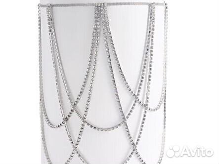 Подвязка на ногу из страз