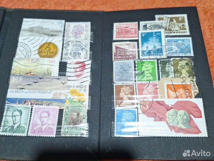 Марки в кляссере 50+