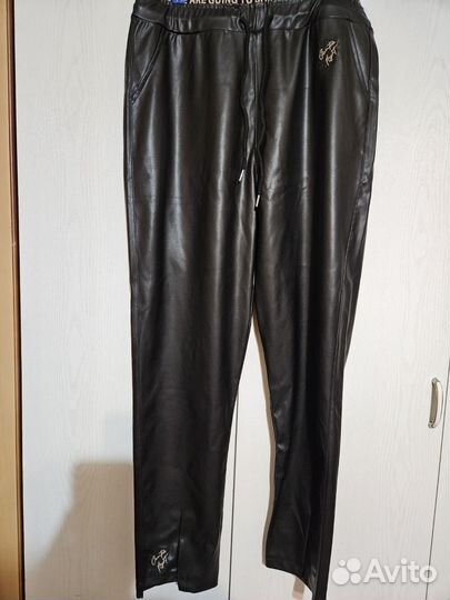 Брюки кожаные