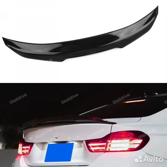 Спойлер BMW 4 F33 PSM стиль черный глянец