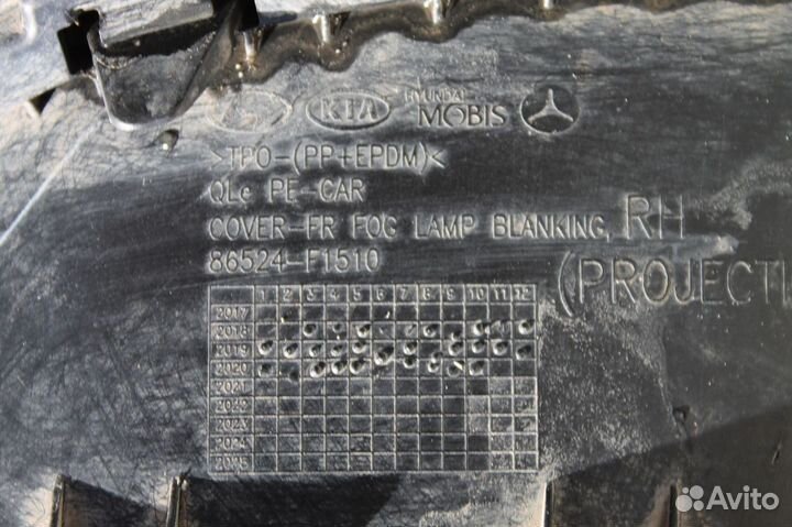 Kia Sportage 4 окантовка птф передняя правая