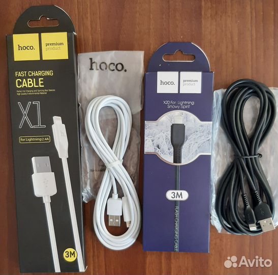 Кабель USB hoco для зарядки телефона Lightning 3м