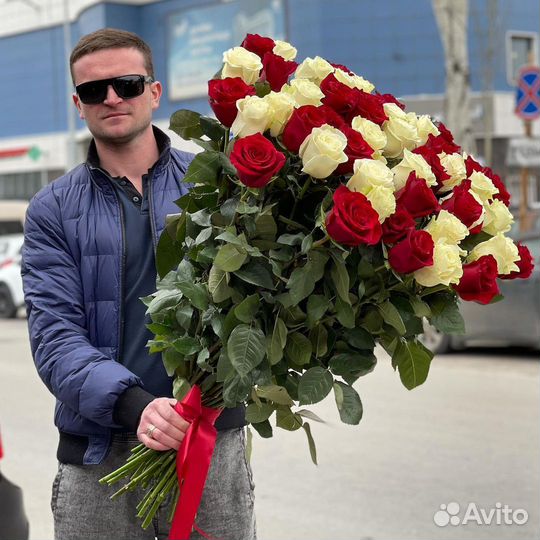 Длинные розы 70см доставка 101роза с доставкой