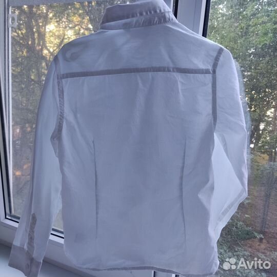 Рубашка белая для мальчика 122